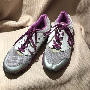 Vionic Grey Purple Venture Mesh Athletic Sneaker,